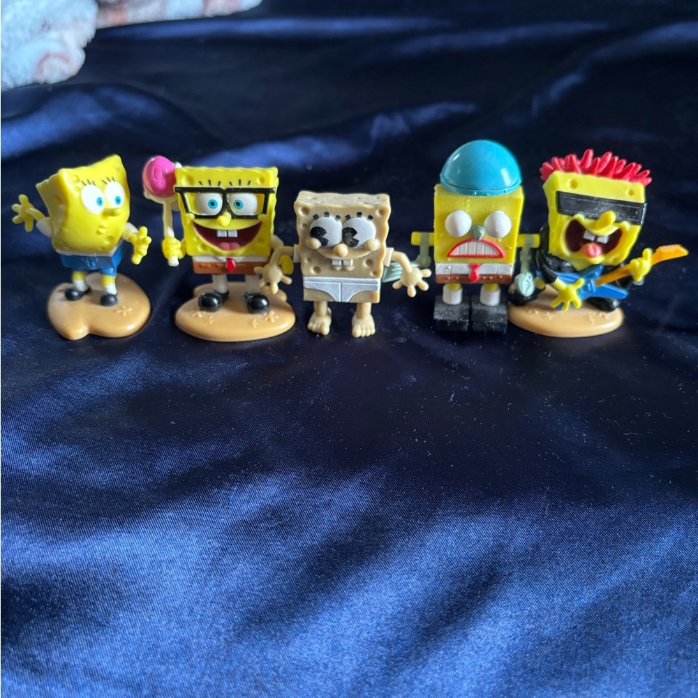 SpongeBob themed Kids Toy Figures - Yellow Collectible Set